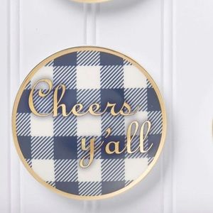 Draper James GINGHAM COASTER SET
